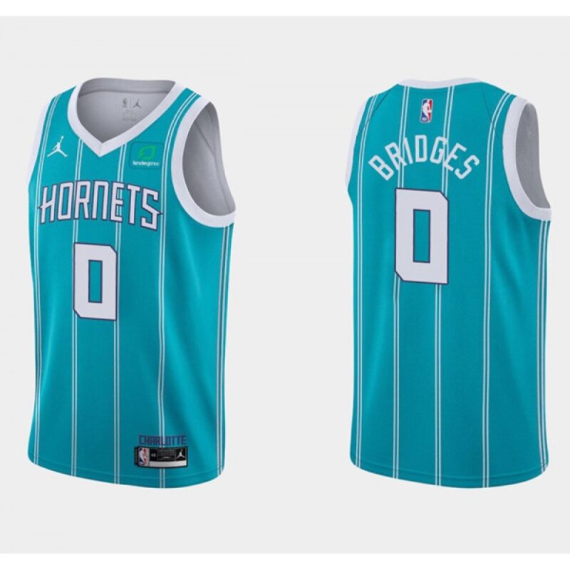 686470ecc20ce_1 Men's Charlotte Hornets #0 Miles Bridges Aqua Stitched Basketball Jersey