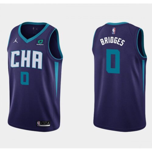 686470f071cea_1 Men's Charlotte Hornets #0 Miles Bridges Purple Stitched Basketball Jersey