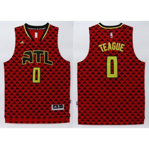 686470fbd630a_1 Hawks #0 Jeff Teague Red Swingman Stitched NBA Jersey
