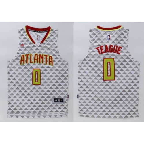 686470ffa518a_1 Hawks #0 Jeff Teague White Swingman Stitched NBA Jersey