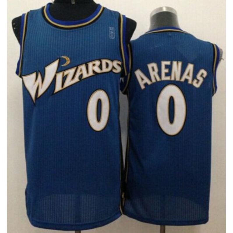 6864711da6348_1 Revolution 30 Wizards #0 Gilbert Arenas Blue Stitched NBA Jersey