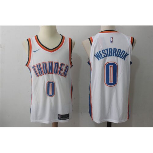 68647165dec1a_1 Men's Oklahoma City Thunder #0 Russell Westbrook White Stitched NBA Jersey