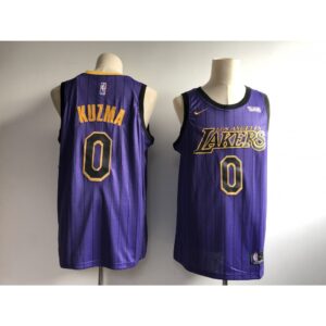 6864718f4785e_1 Men's Los Angeles Lakers #0 Kyle Kuzma Purple 2018/19 City Edition Swingman Stitched NBA Jersey
