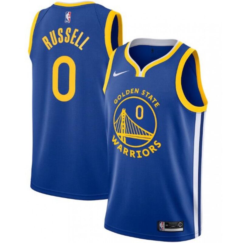686471bcd4b37_1 Men's Golden State Warriors #0 D'Angelo Russell Royal Icon Edition Stitched Jersey