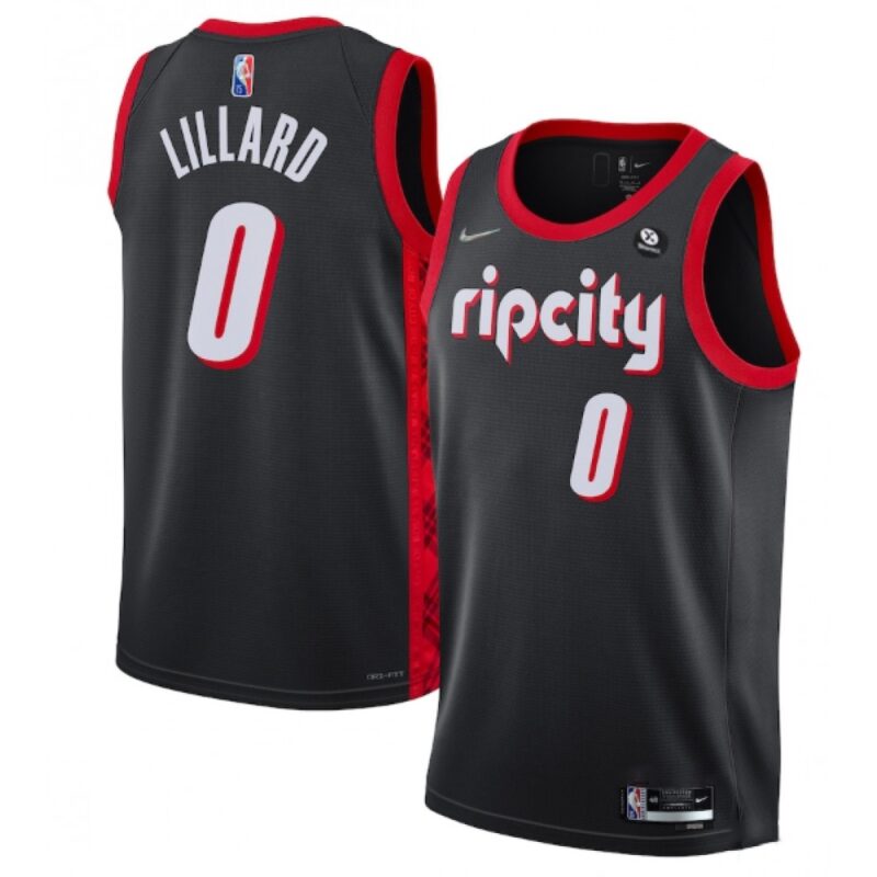686471ffca236_1 Men's Portland Trail Blazers #0 Damian Lillard Black 2021/22 City Edition 75th Anniversary Stitched Basketball Jersey