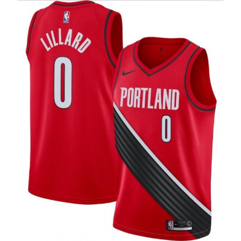 68647214753c6_1 Men's Portland Trail Blazers #0 Damian Lillard Red Statement Edition Stitched Jersey