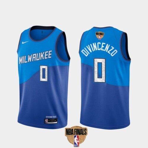 686472271e7e8_1 Men's Milwaukee Bucks #0 Donte DiVincenzo 2021 NBA Finals Blue City Edition Stitched Jersey