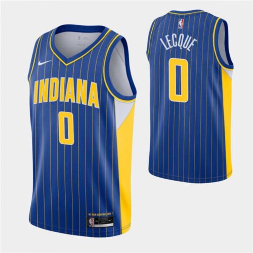 6864723df3291_1 Men's Indiana Pacers #0 Jalen Lecque 2020-21 Royal City Edition Swingman Stitched Jersey