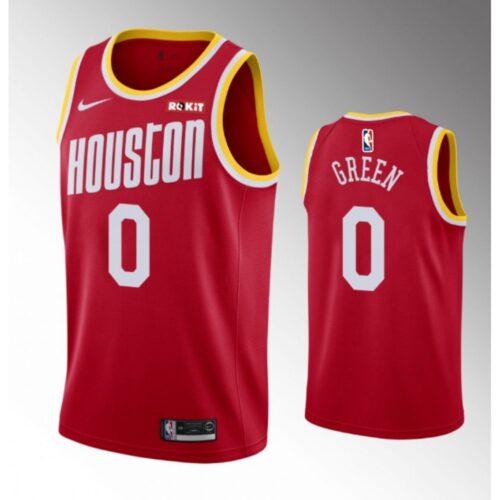 68647298527b7_1 Men's Houston Rockets #0 #0 Jalen Green Red Classic Edition Stitched Jersey