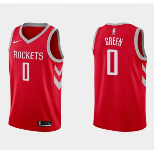 6864729c57ecf_1 Men's Houston Rockets #0 Jalen Green Icon Edition Red Stitched Basketball Jersey