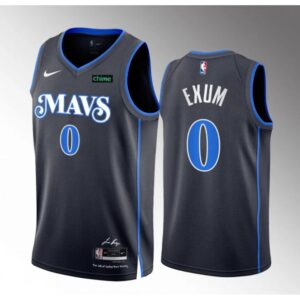 686472a0293e1_1 Men's Dallas Mavericks #0 Dante Exum Black 2023/24 City Edition Stitched Basketball Jersey