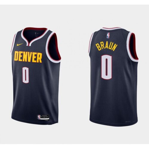 686472c2851b2_1 Men's Denver Nuggets #0 Christian Braun 2022 Navy Icon Edition Stitched Jersey