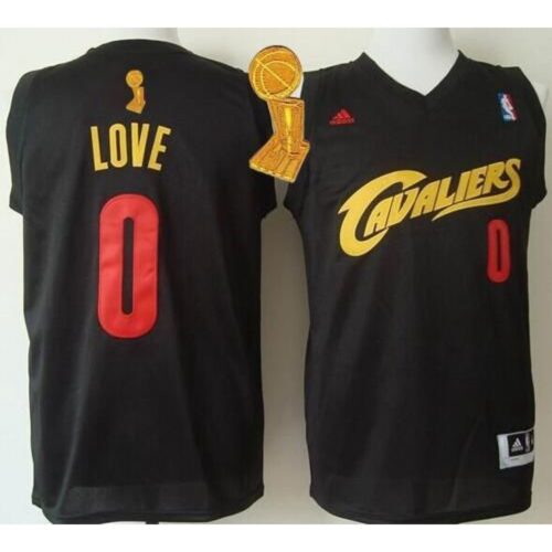 686472ce16ea9_1 Cavaliers #0 Kevin Love Black(Red No.) Fashion The Champions Patch Stitched NBA Jersey