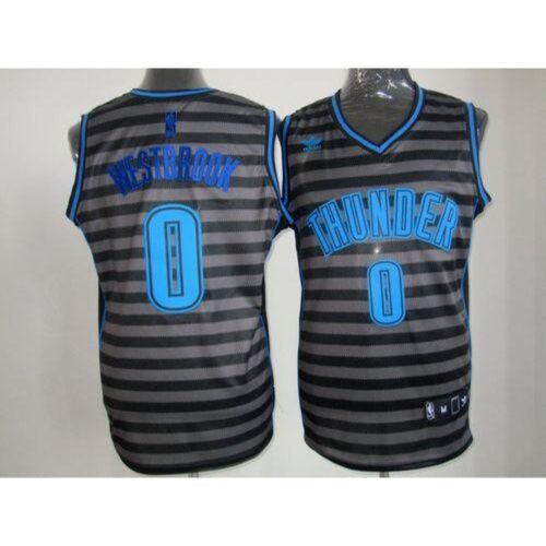 686472dd1aea0_1 Thunder #0 Russell Westbrook Black/Grey Groove Stitched NBA Jersey