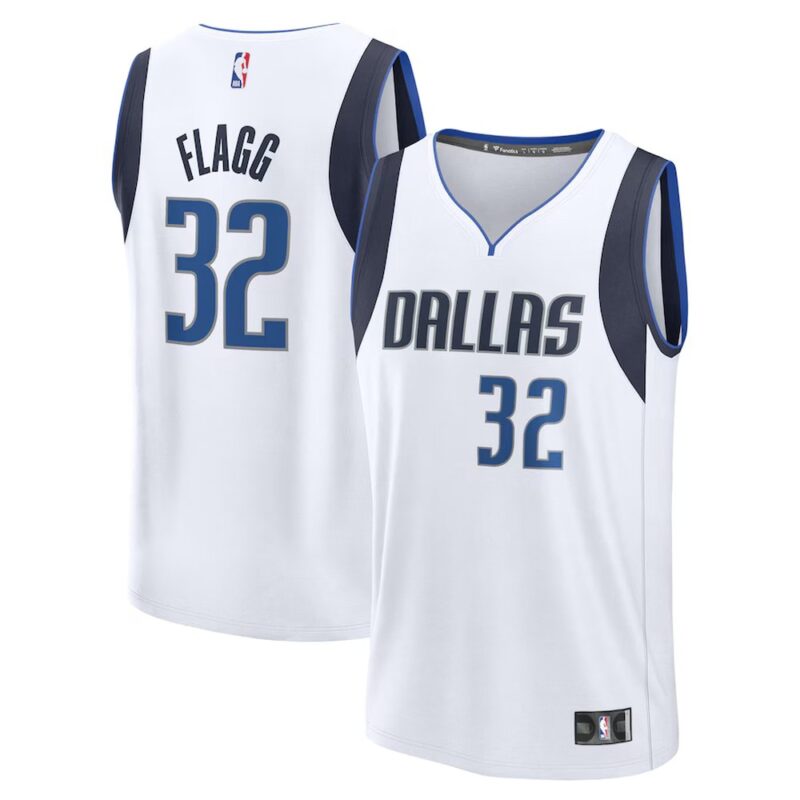 686472e48e711_1 Youth Dallas Mavericks #32 Cooper Flagg Fanatics White 2025 NBA Draft First Round Pick Fast Break Replica Association Edition Jersey