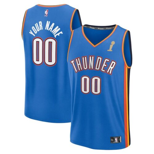 686472ff569ea_1 Men's Oklahoma City Thunder Fanatics Blue 2025 NBA Finals Champions Fast Break Replica Custom Icon Edition Jersey