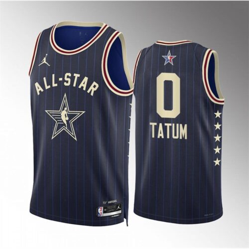 6864736798a69_1 Men's 2024 All-Star #0 Jayson Tatum Navy Stitched Basketball Jersey
