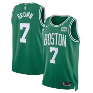 686473ca17320_1 Men's Boston Celtics #7 Jaylen Brown Kelly Green 2024 Finals Icon Edition Stitched Basketball Jersey