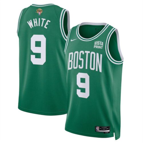 686473f6af2ff_1 Men's Boston Celtics #9 Derrick White Kelly Green 2024 Finals Icon Edition Stitched Basketball Jersey