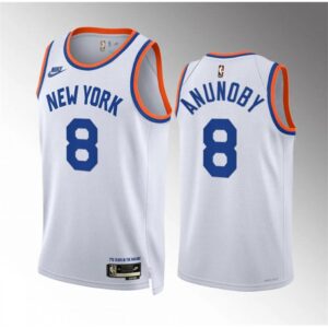 686475708cab2_1 Men's New Yok Knicks #8 OG Anunoby White 2021/22 City Edition Stitched Basketball Jersey
