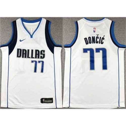 6864757c389c0_1 Youth Dallas Mavericks #77 Luka Doncic White Stitched Basketball Jersey