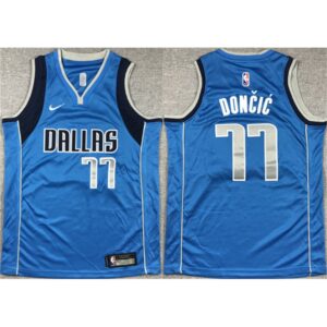 6864757f72393_1 Youth Dallas Mavericks #77 Luka Doncic Blue Stitched Basketball Jersey
