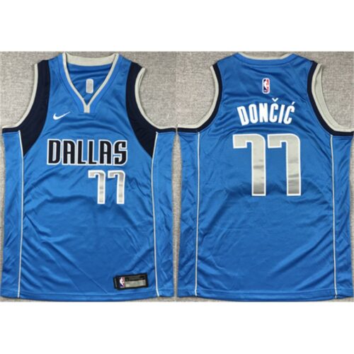 6864757f72393_1 Youth Dallas Mavericks #77 Luka Doncic Blue Stitched Basketball Jersey