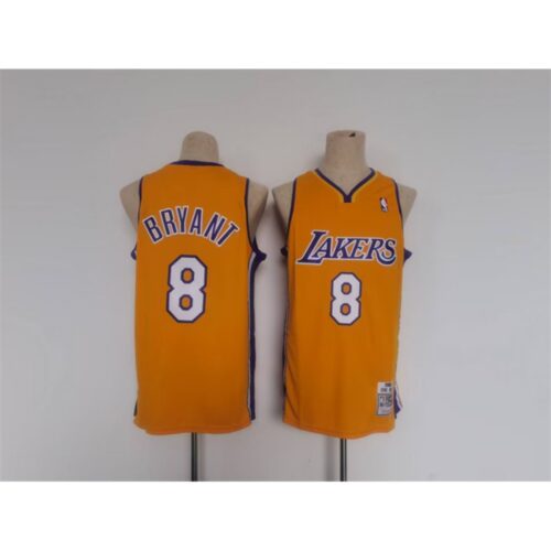 6864758db6bfc_1 Men's Los Angeles Lakers #6 LeBron James Yellow Throwback basketball Jersey