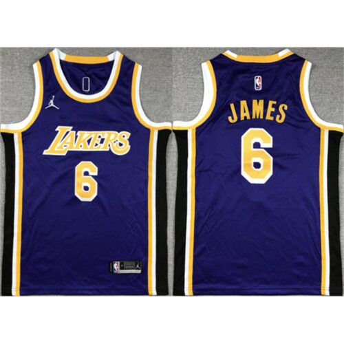 68647591bfef5_1 Youth Los Angeles Lakers #6 LeBron James Purple Stitched Basketball Jersey
