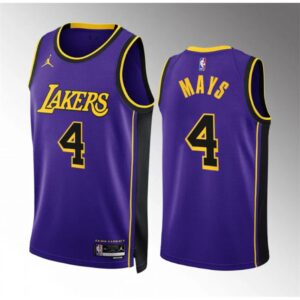 686475d4c044b_1 Men's Los Angeles Lakers #4 Skylar Mays Purple Statement Edition Stitched Basketball Jersey