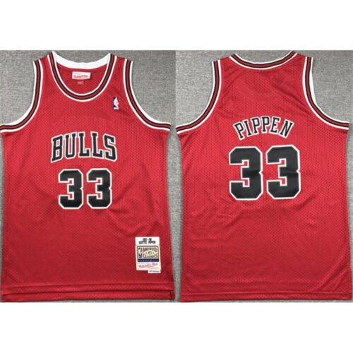 6864760999257_1 Youth Chicago Bulls #33 Scottie Pippen Red Stitched Basketball Jersey