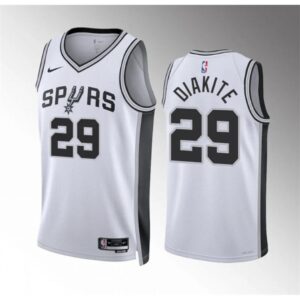 6864767112c54_1 Men's San Antonio Spurs #29 Mamadi Diakite White Association Edition Stitched Basketball Jersey