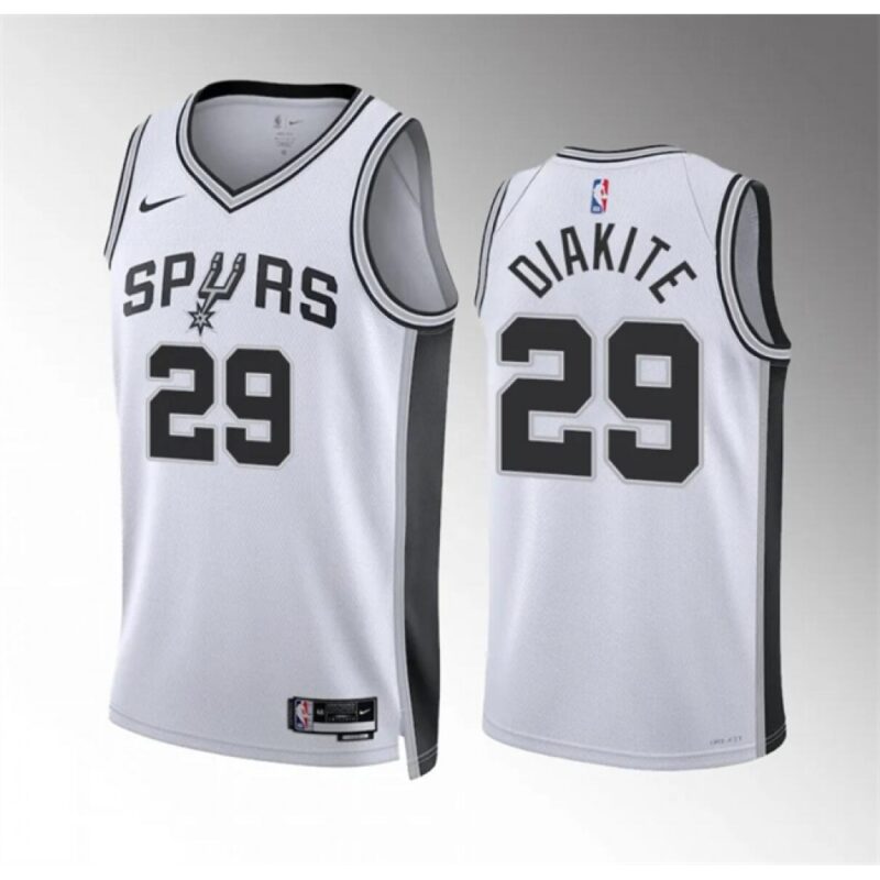 6864767112c54_1 Men's San Antonio Spurs #29 Mamadi Diakite White Association Edition Stitched Basketball Jersey