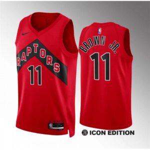 6864772327e1e_1 Men's Toronto Raptors #11 Bruce Brown Jr Red Icon Edition Stitched Basketball Jersey