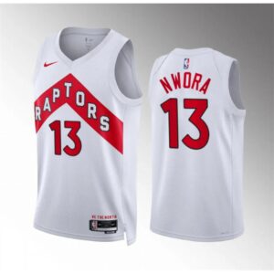 6864772eee851_1 Men's Toronto Raptors #13 Jordan Nwora White Association Edition Stitched Basketball Jersey