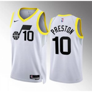 6864776528533_1 Men's Utah Jazz #10 Jason Preston White Association Edition Stitched Basketball Jersey