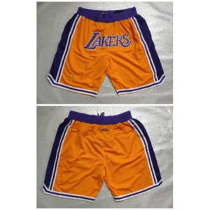 68647c34af063_1 Men's Los Angeles Lakers Yellow Shorts (Run Small)