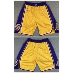68647c4289164_1 Men's Los Angeles Lakers 75th Anniversary Yellow Shorts (Run Small)