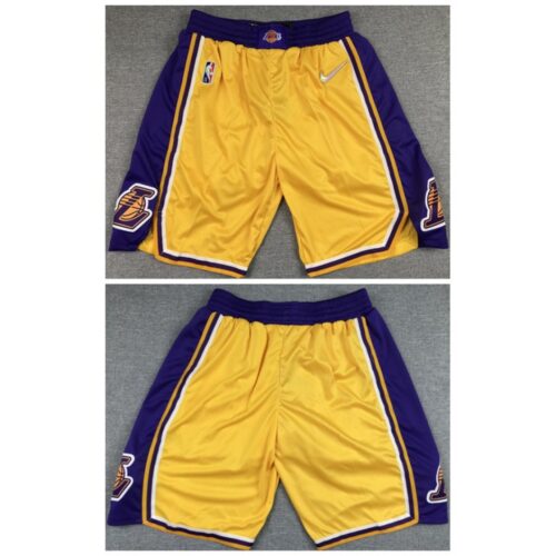 68647c4289164_1 Men's Los Angeles Lakers 75th Anniversary Yellow Shorts (Run Small)