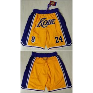 68647c4aee4aa_1 Men's Los Angeles Lakers Yellow Shorts (Run Small)