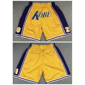 68647c4da8972_1 Men's Los Angeles Lakers Yellow Shorts (Run Small)