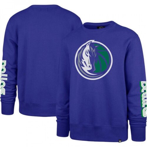 68647c91f3b3e_1 Men's Dallas Mavericks '47 Purple 2022/23 City Edition Two-Peat Headline Pullover Sweatshirt