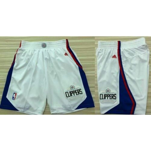 68647ce6b19ce_1 Los Angeles Clippers White NBA Shorts