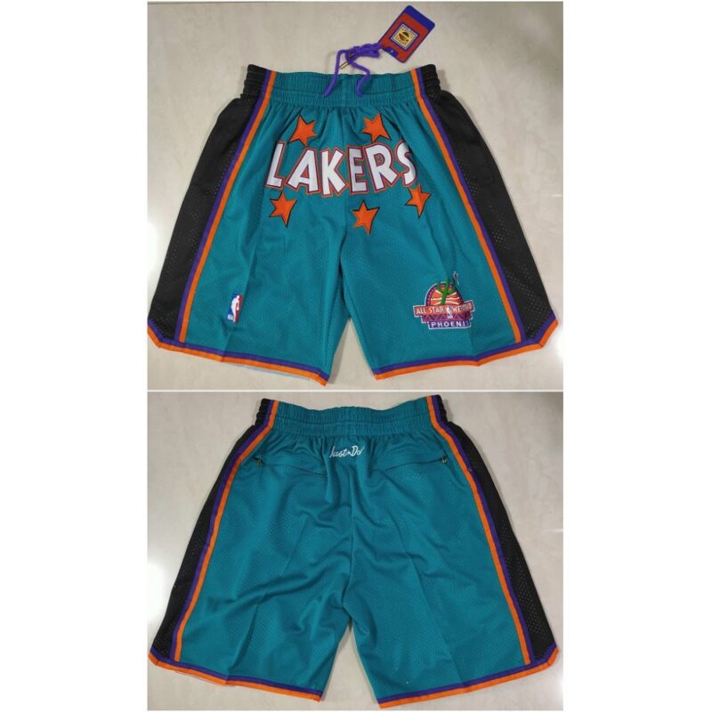 68647cffce9ab_1 Men's Los Angeles Lakers Teal Shorts (Run Small)