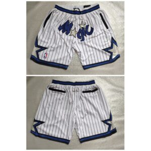 68647d34476c0_1 Men's Orlando Magic White Shorts( Run Small)