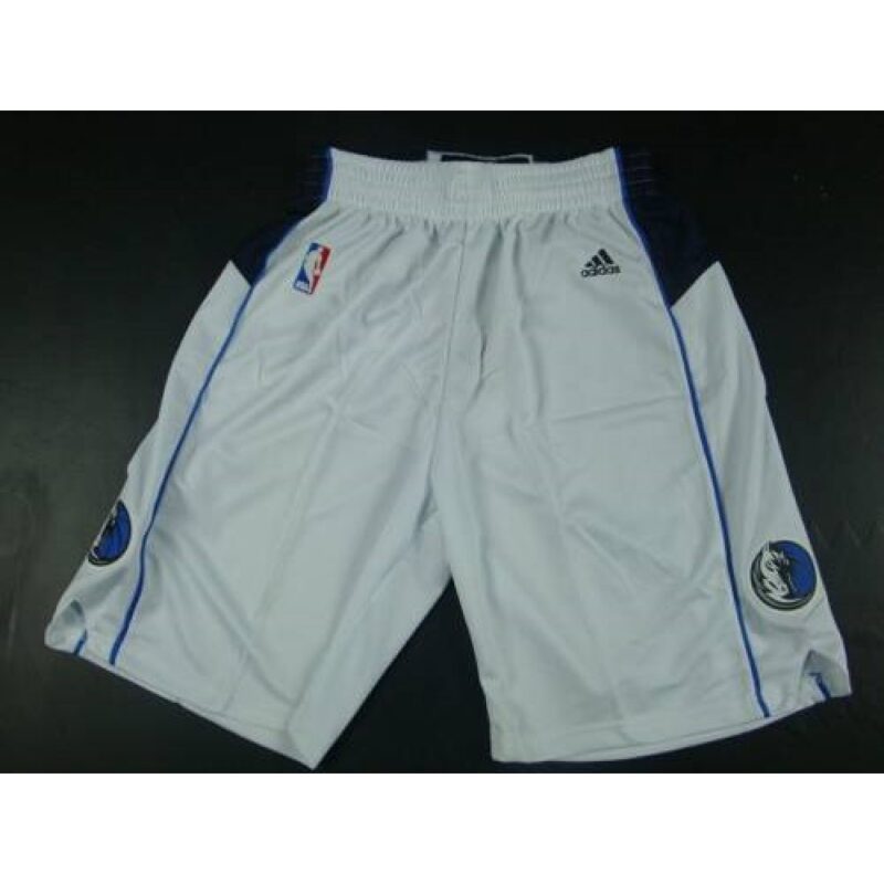 68647d5cf010f_1 Dallas Mavericks White NBA Shorts