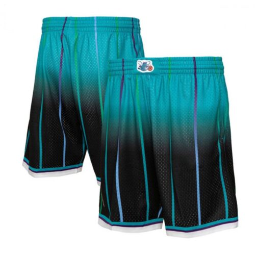 68647d6dd2b7a_1 Men's Charlotte Hornets Teal/Black Shorts (Run Small)