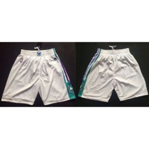 68647d7326fe9_1 Charlotte Hornets White NBA Shorts