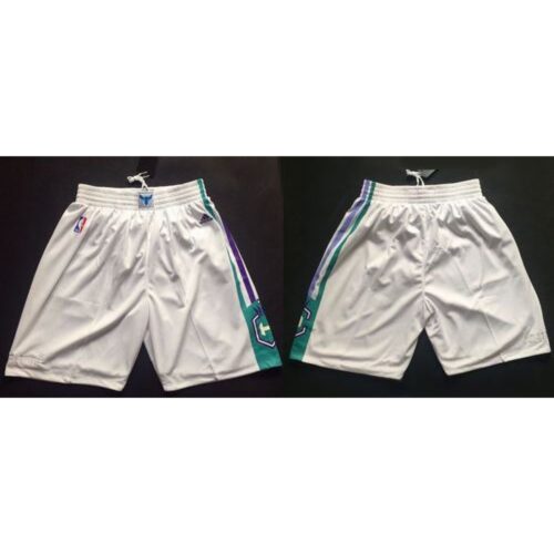 68647d7326fe9_1 Charlotte Hornets White NBA Shorts