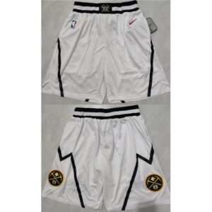 68647d7618ba9_1 Men's Denver Nuggets White Shorts (Run Small)